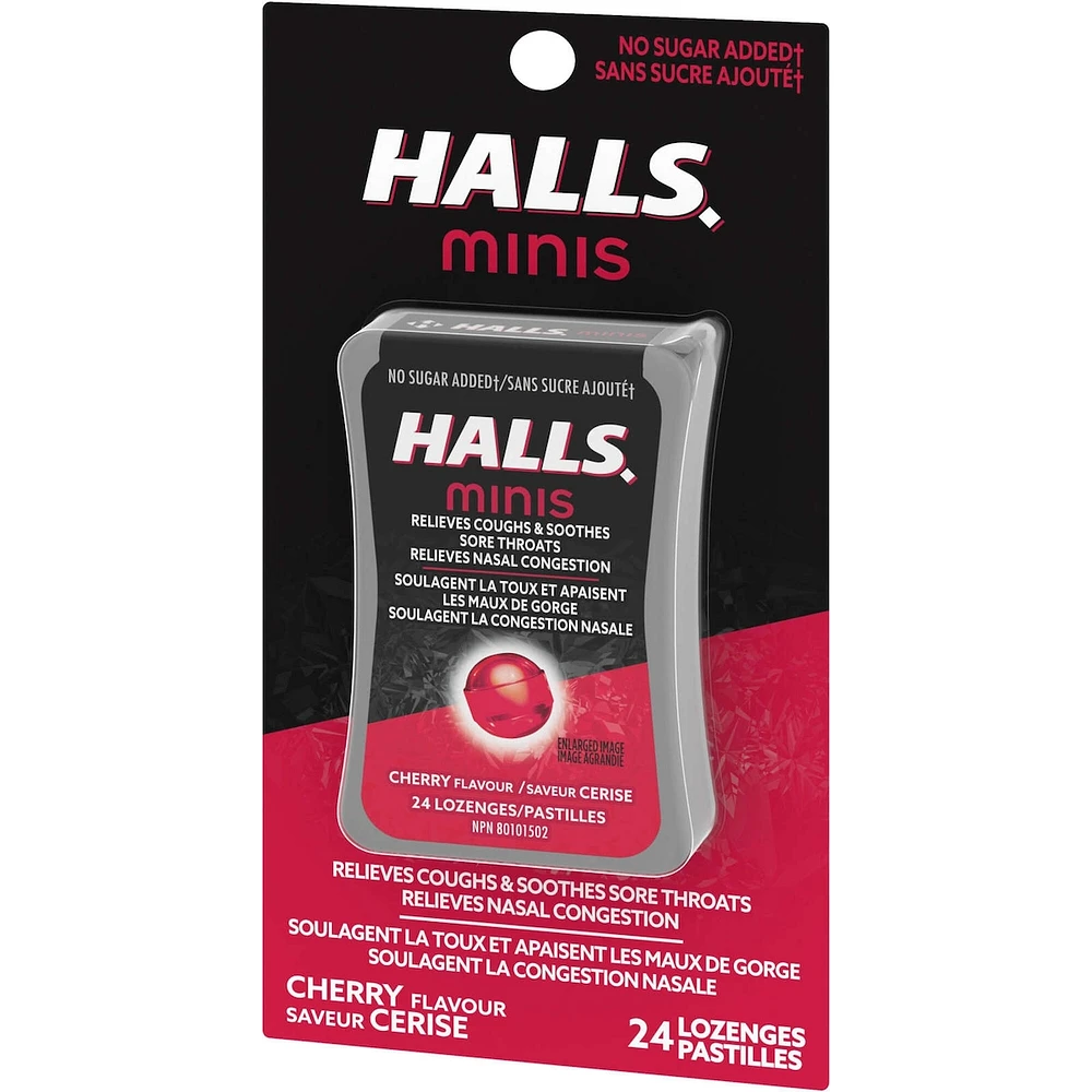 Minis No Sugar Added Cherry Flavour Cough Drops