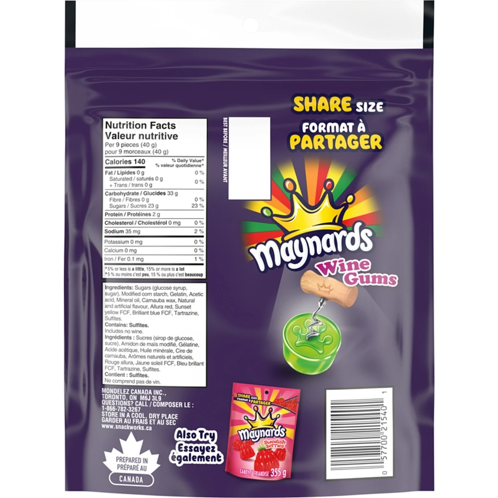 Wine Gums Candy, Gummy Candy, Sharing Size