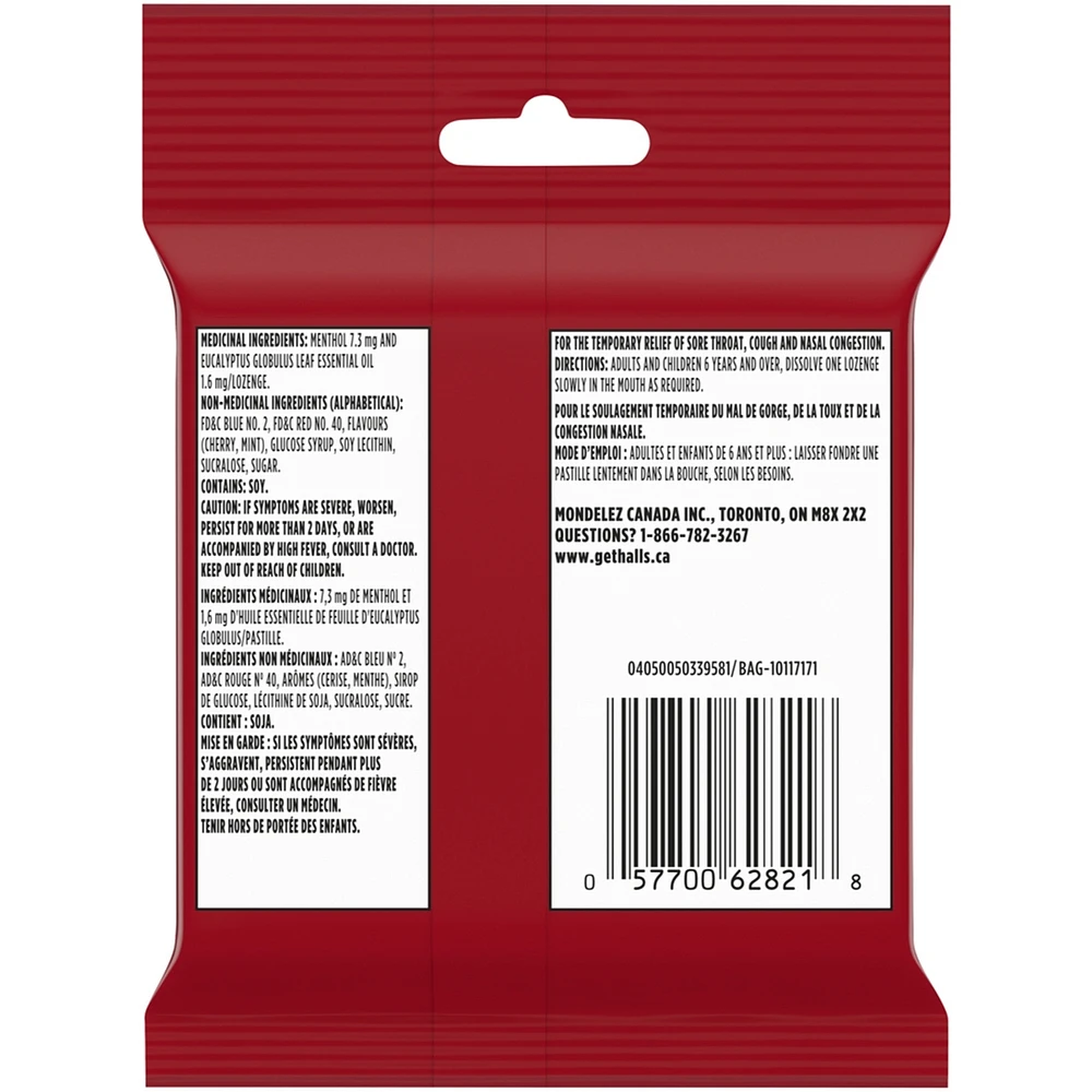 Halls Relief Mentho-lyptus Cherry Flavour