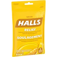 Halls Relief Mentho-Lyptus Honey Lemon Flavour, 30 Cough Drops