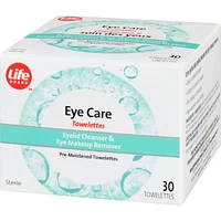 Eye care towelettes
