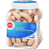 Tapered soft fit ear plugs