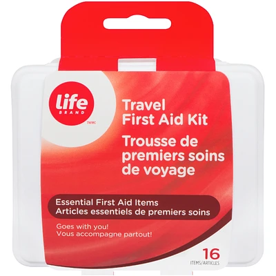 Travel first aid kit 16 items