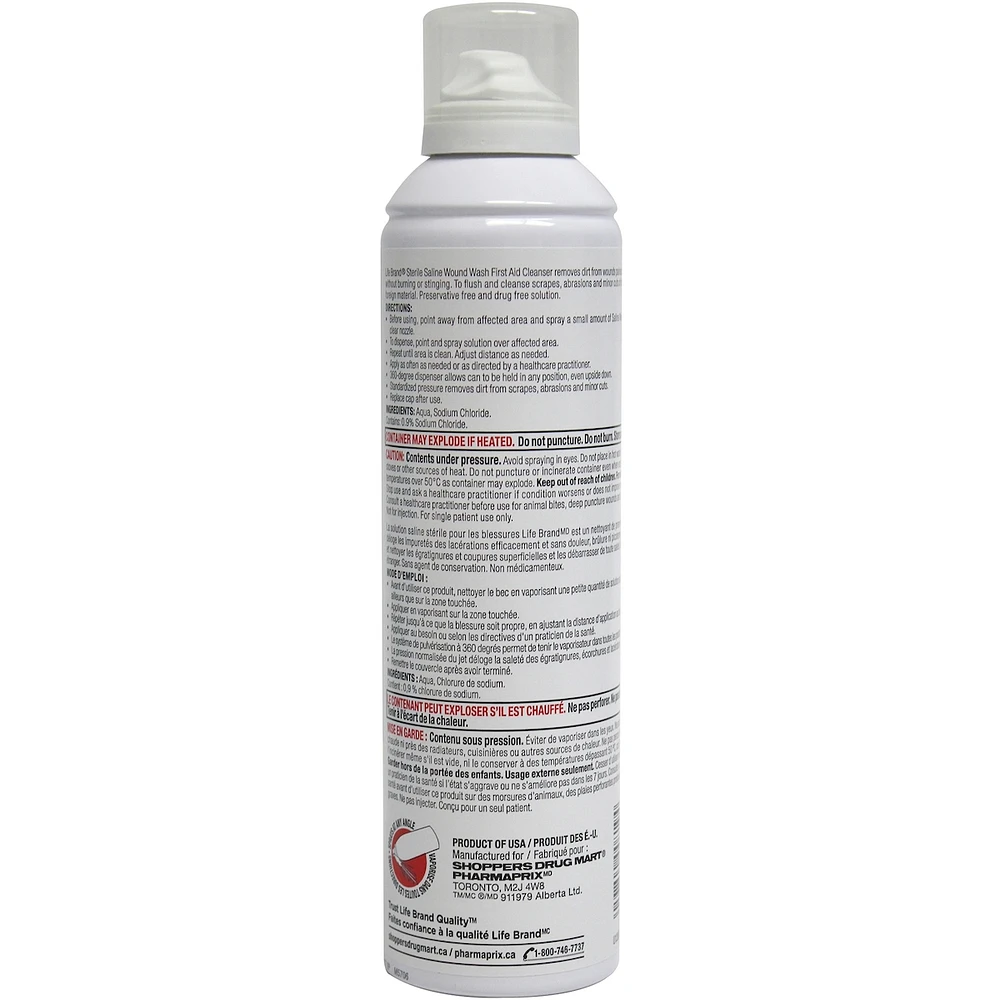 Sterile Saline Wound Wash,First Aid Cleanser, 0.9% Sodium Chloride Solution