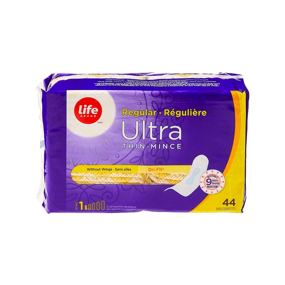 Life Ultra minces régulières Sans ailes 44