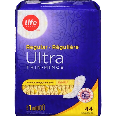 Life Ultra Thin Regular Without Wings 44