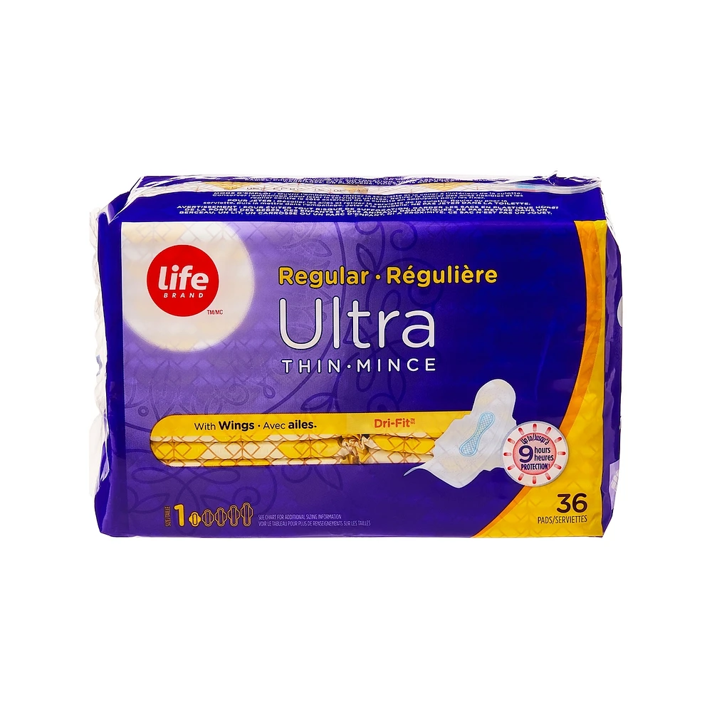 Life Ultra minces régulières Avec Flexi-Wings