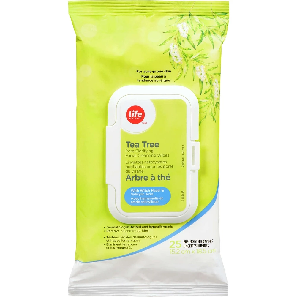 Tea Tree Pore Clarifying Facial Cleansing Wipes