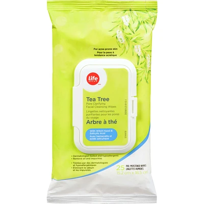 Tea Tree Pore Clarifying Facial Cleansing Wipes