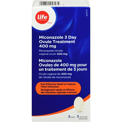 LB Miconazole Ovules 3 Day