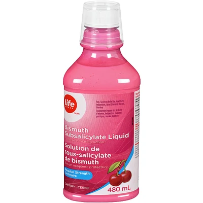 Bismuth Subsalicylate Liquid, Protective Coating Action, Regular Strength Cherry