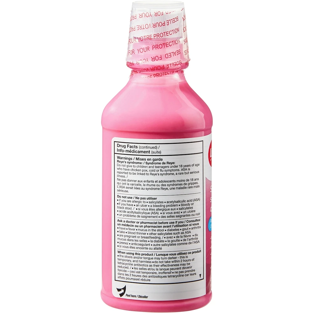 Bismuth Subsalicylate Liquid, Protective Coating Action, Regular Strength Cherry