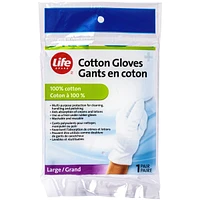 Cotton gloves - large