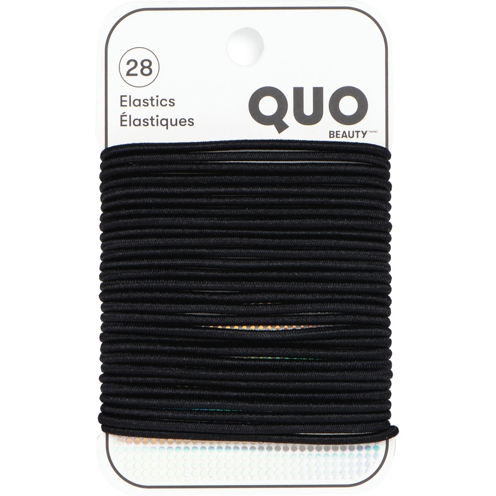28pk Thin Elastics Blk