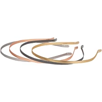 4pk Metallic Headbands