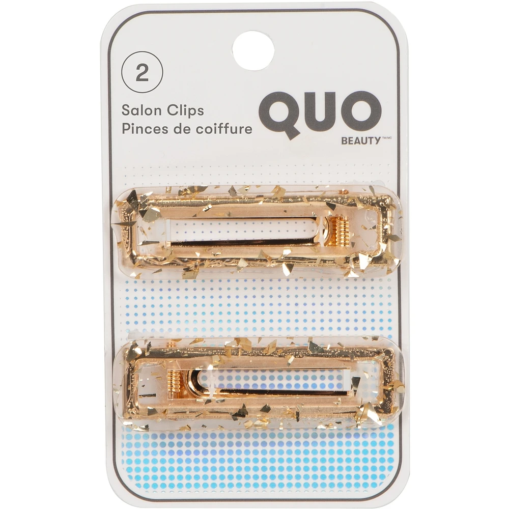 2pk Clear Resin Salon Clip
