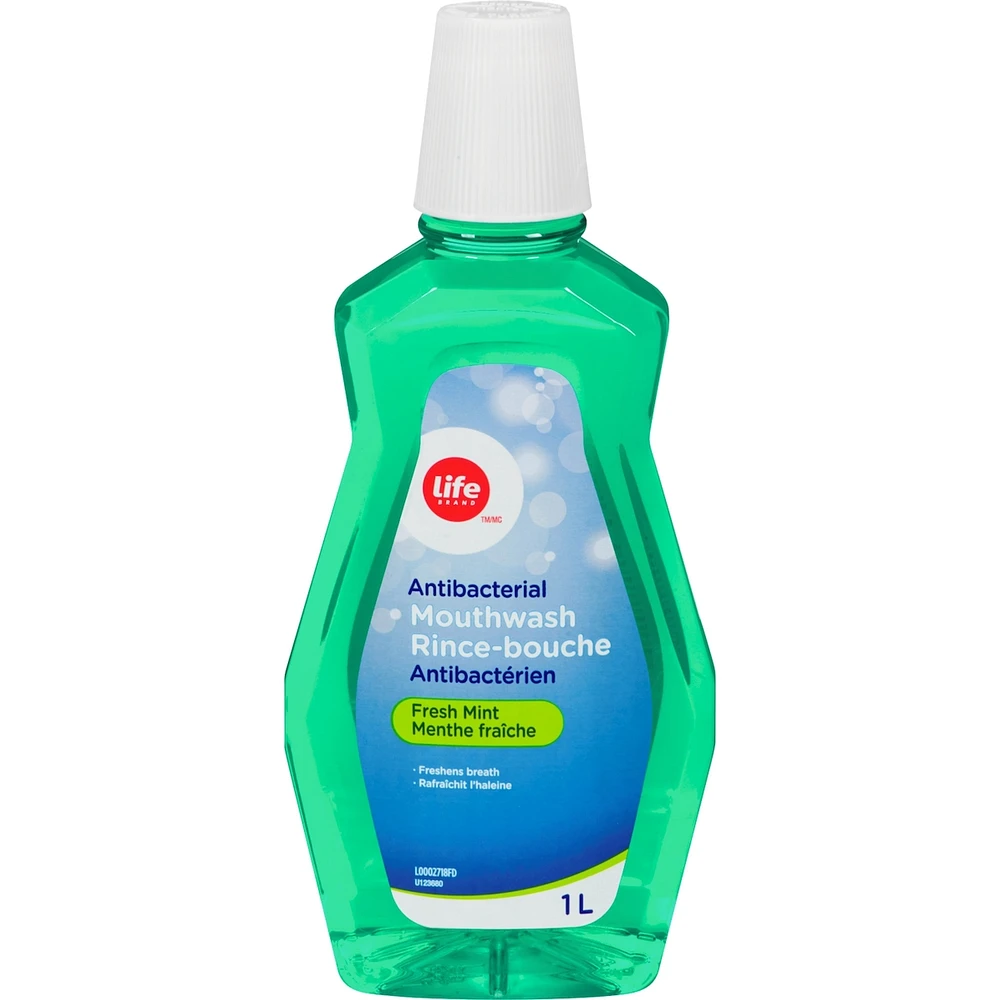 LIFE BRAND ANTISEPTIC MOUTHWASH FRESH MINT
