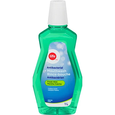 LIFE BRAND ANTISEPTIC MOUTHWASH FRESH MINT