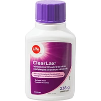Clearlax Polyéthylène glycol 3350 Poudre pour solution orale
