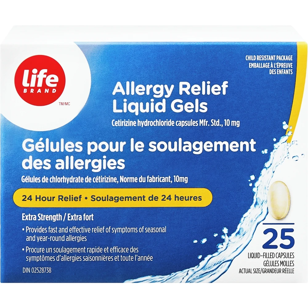 Allergy Relief Liquid Gels 25ct