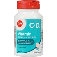 Vitamin C+D3 500mg C/ 500 IU D3