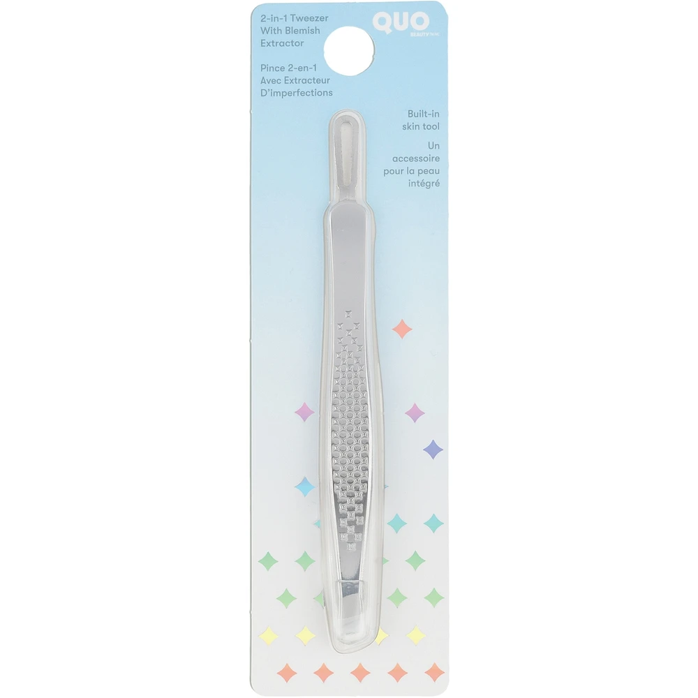 2 in 1 Tweezer with blemish extractor