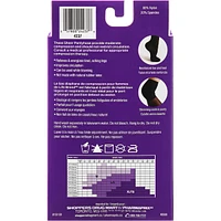 LB Sheer Hosiery Pantyhose Black Large 20-30 Compression