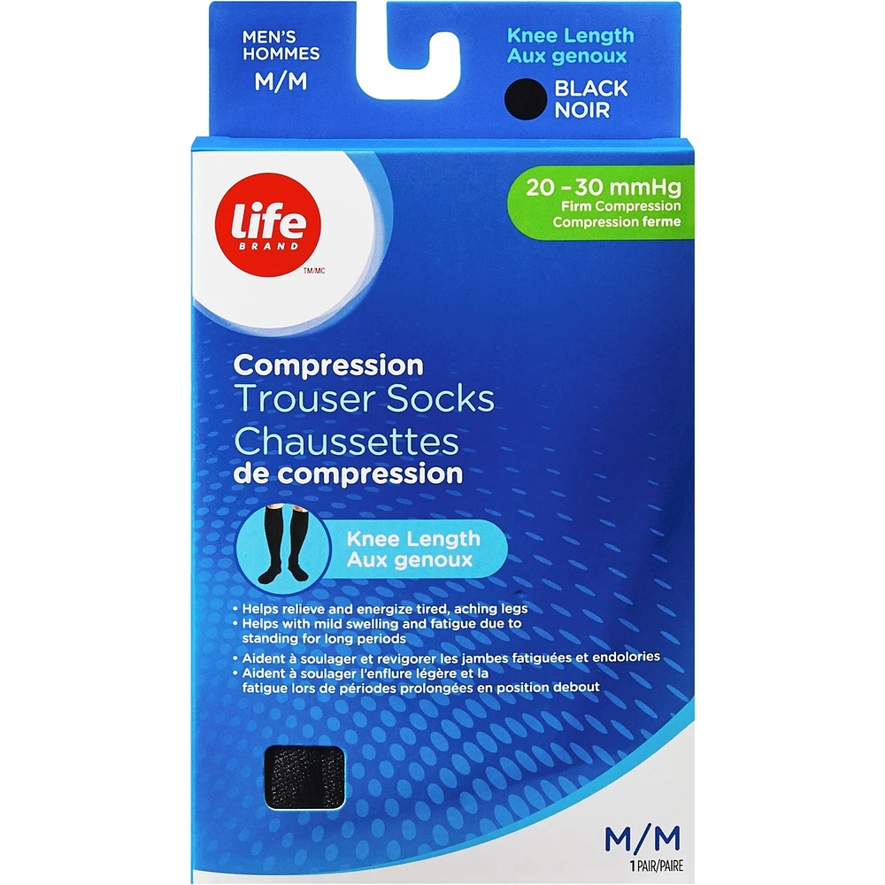 LB Sheer Hosiery Knee High Black -20 Compression