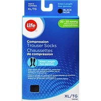 LB Sheer Hosiery Knee High Black Large 20-30 Compression