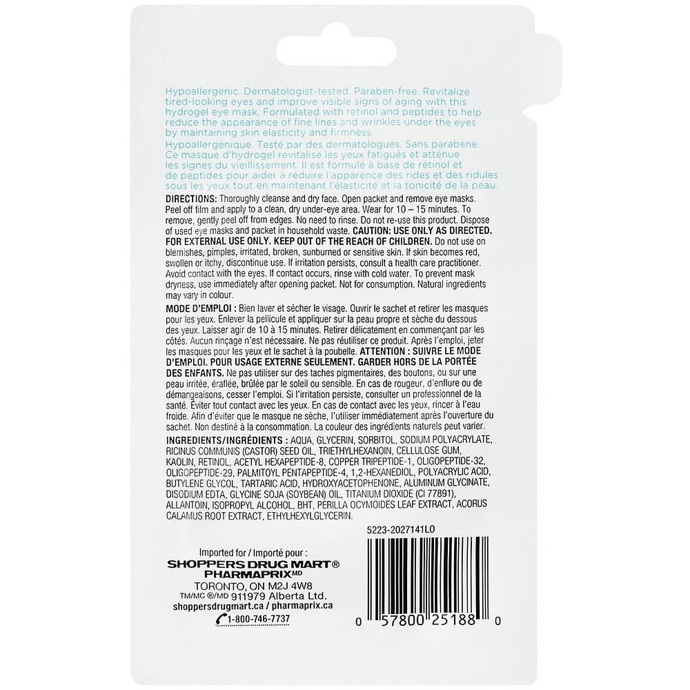 Retinol HydroGel Eye Mask