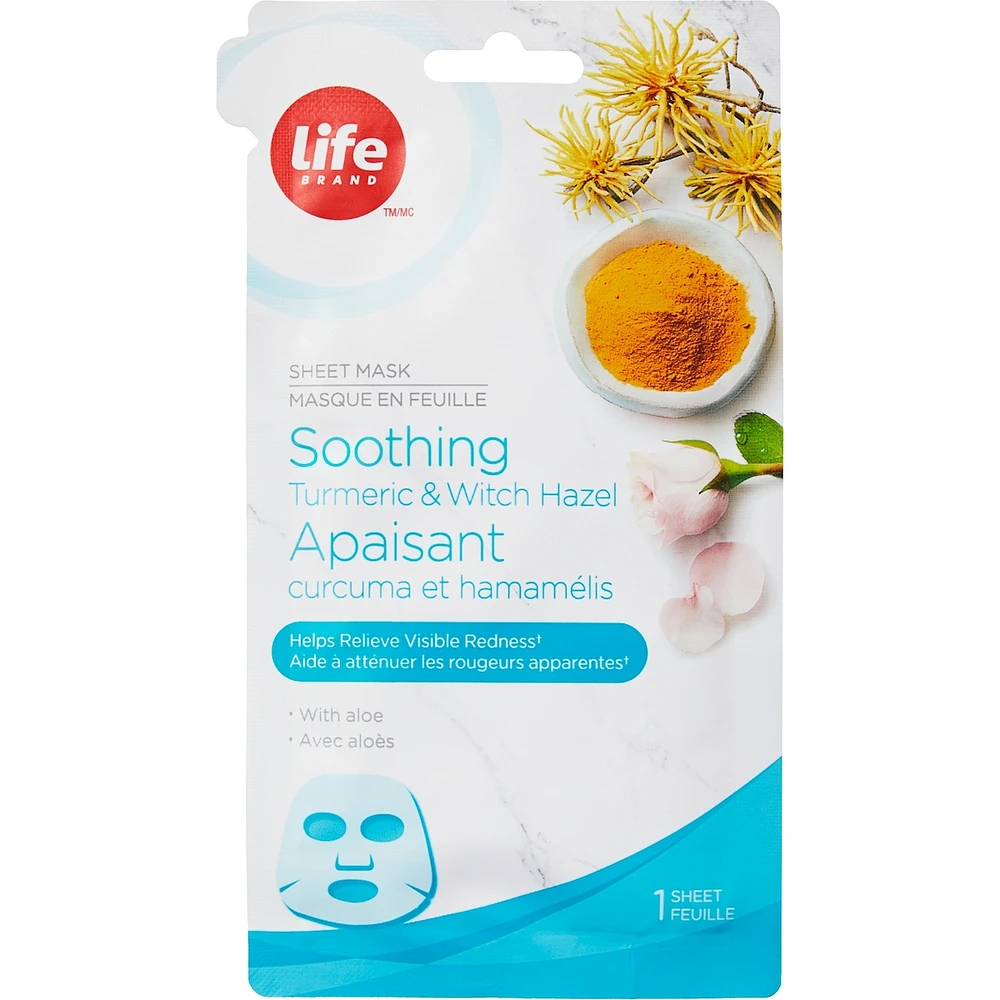 Acne Sheet Mask - Soothing Turmeric & Witch Hazel
