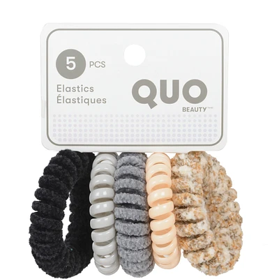 5 Pack Textured Cord Elastics