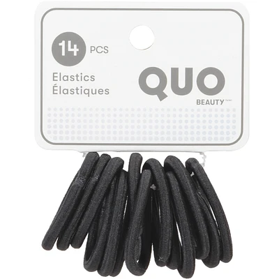 14 Pack Elastics Black
