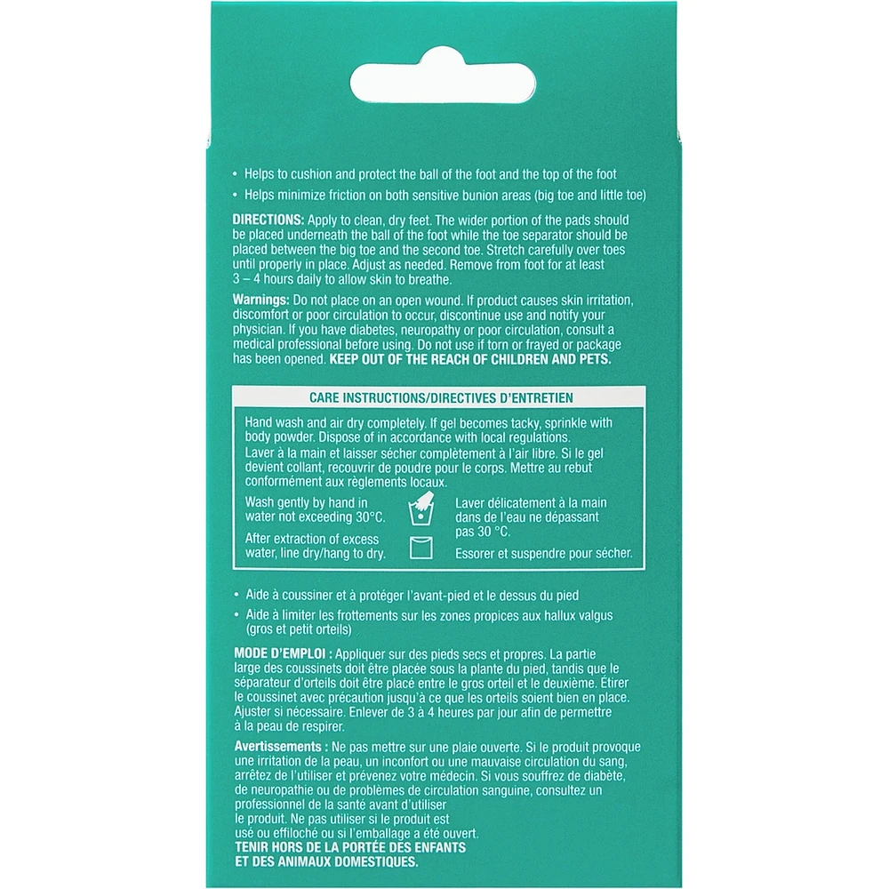 All Gel Ball of Foot Protectors with Toe Separator