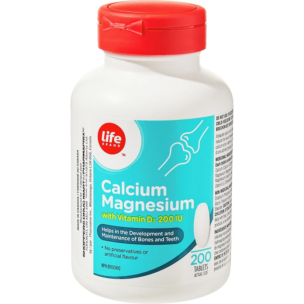 Calcium Magnesium with Vitamin D3 200 IU