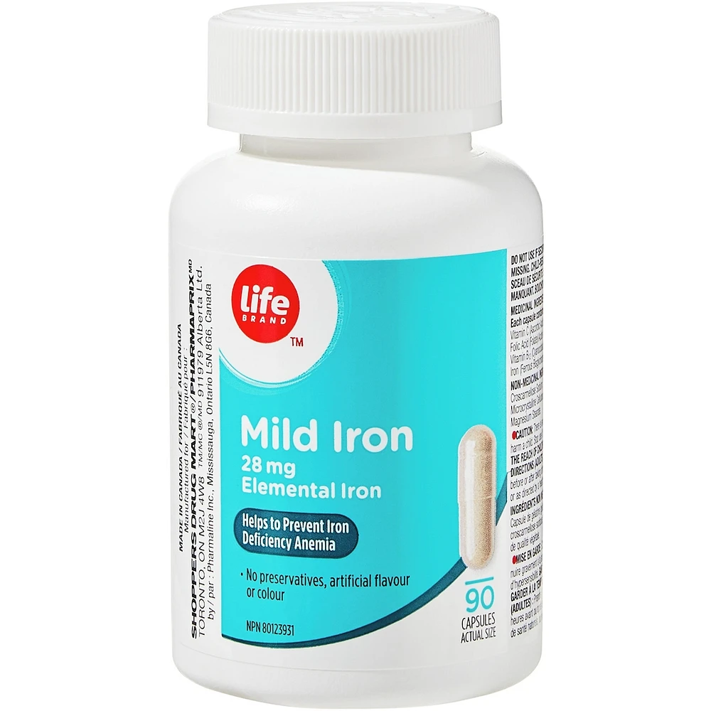 Mild Iron 28 mg Elemental Iron