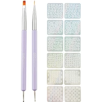 Nail Art & Stencil Set