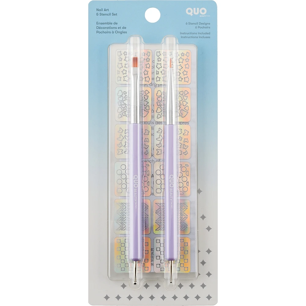 Nail Art & Stencil Set