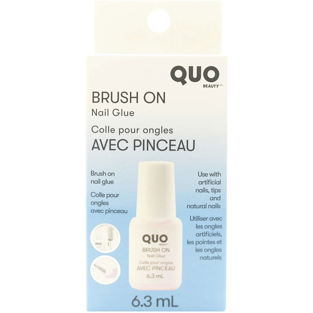 Nail glue brush on