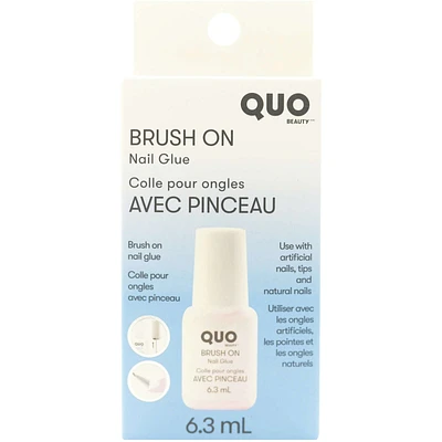 Nail glue brush on
