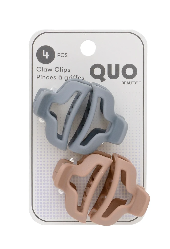 Claw Clip 4Pk Assorted