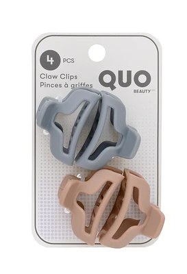 Claw Clip 4Pk Assorted