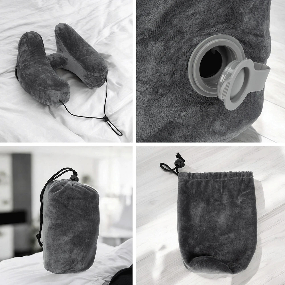Deluxe Neck Support Pillow With Pouch