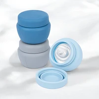 3PC Silicone Stackable Jars 50Ml