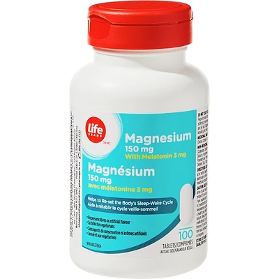 Magnesium 150 mg with Melatonin 3 mg