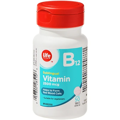Sublingual Vitamin B-12 2500 mcg