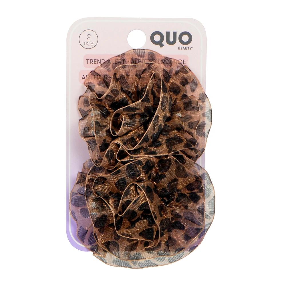 Barrette 2pk Leopard Rosette