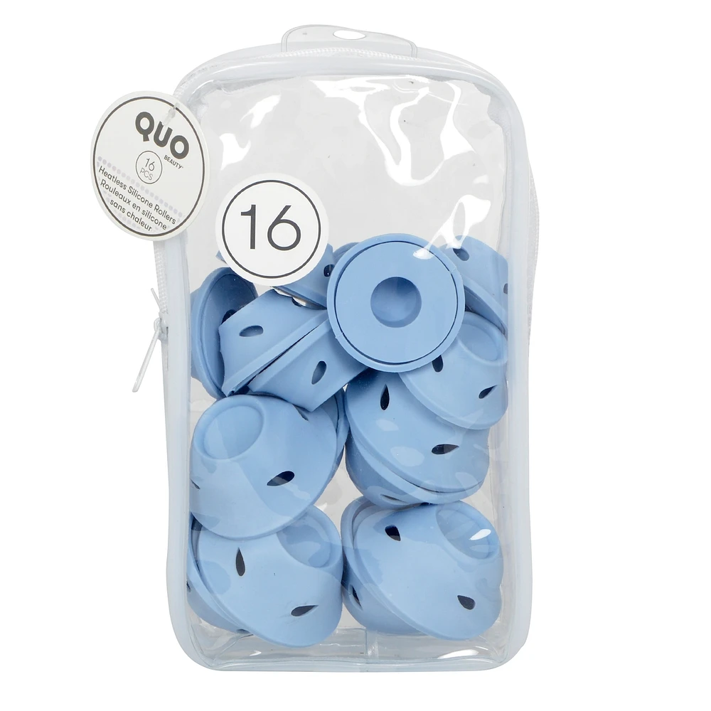 Heatless Silicon Rollers 16pk Blue