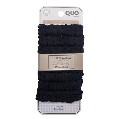 Unbreakable Elastic 8pk Thick Hair Type Black