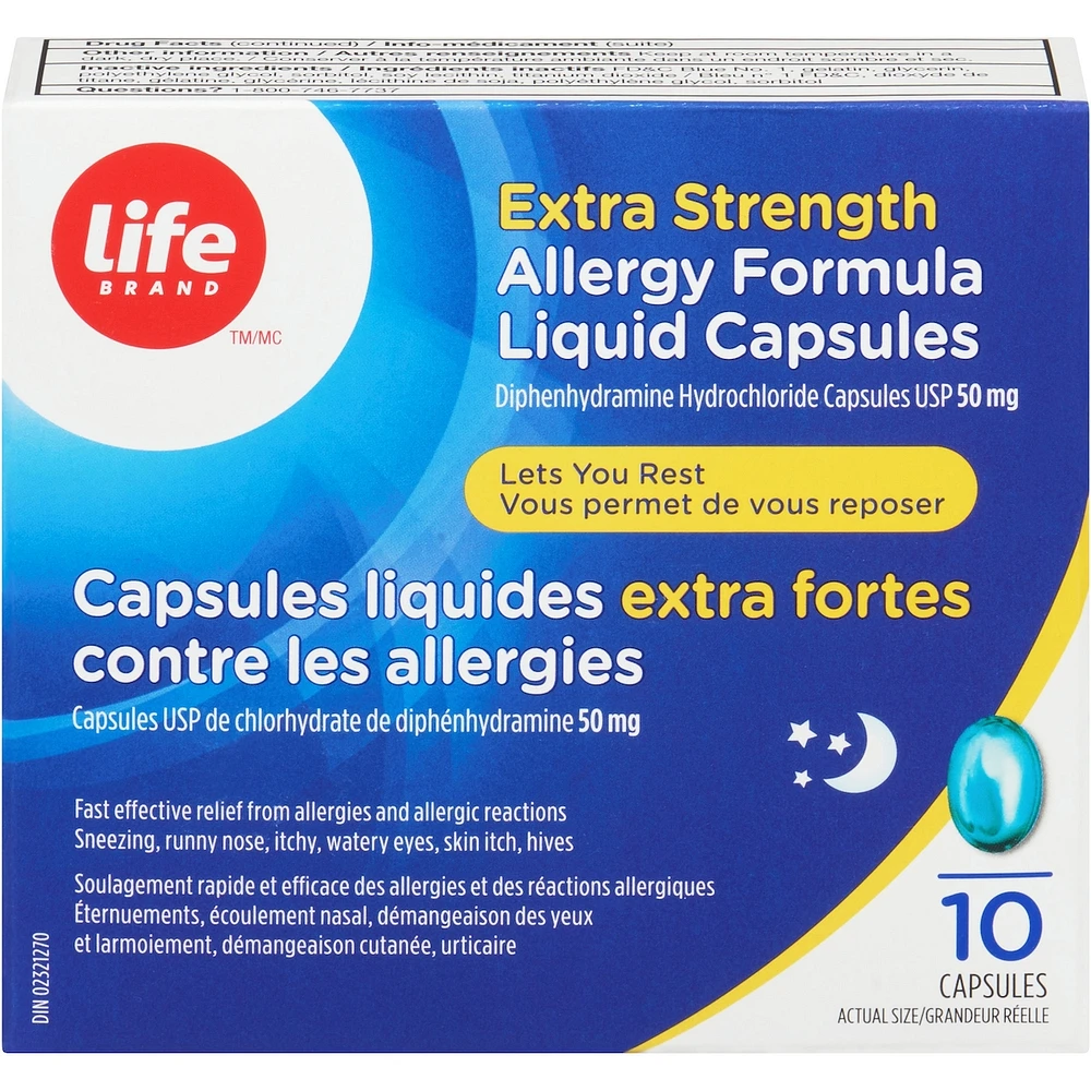 LB Allergy Formula Liq Caps XS